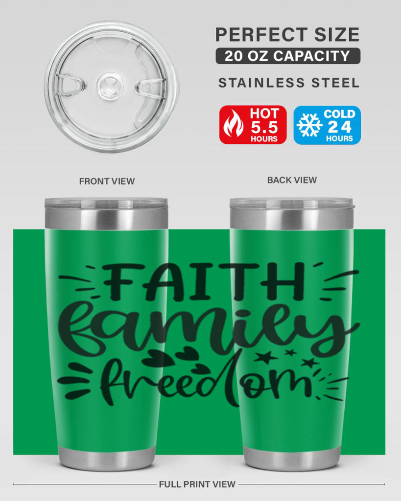 faith family freedom 43#- family- Tumbler