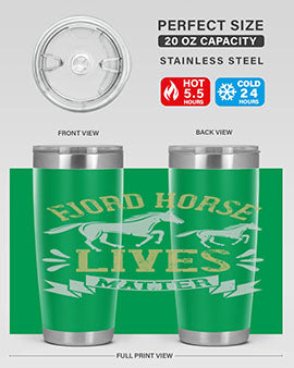 fjord horse lives matter Style 54#- horse- Tumbler