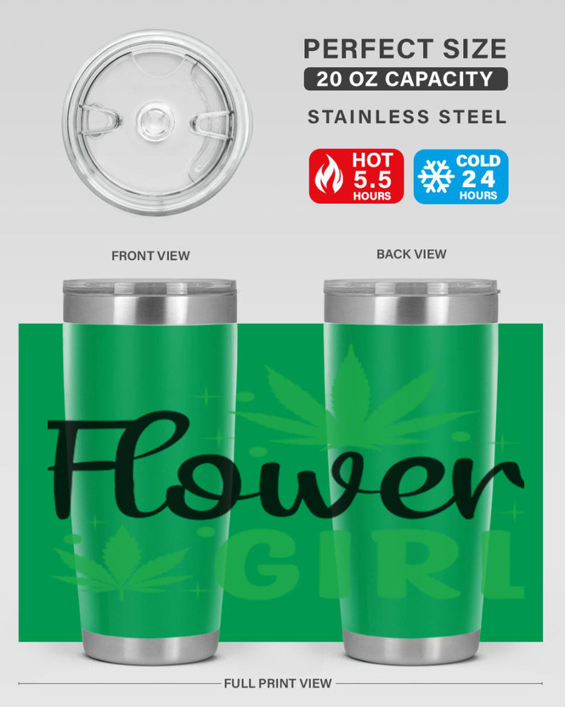 flower girl 83#- marijuana- Tumbler