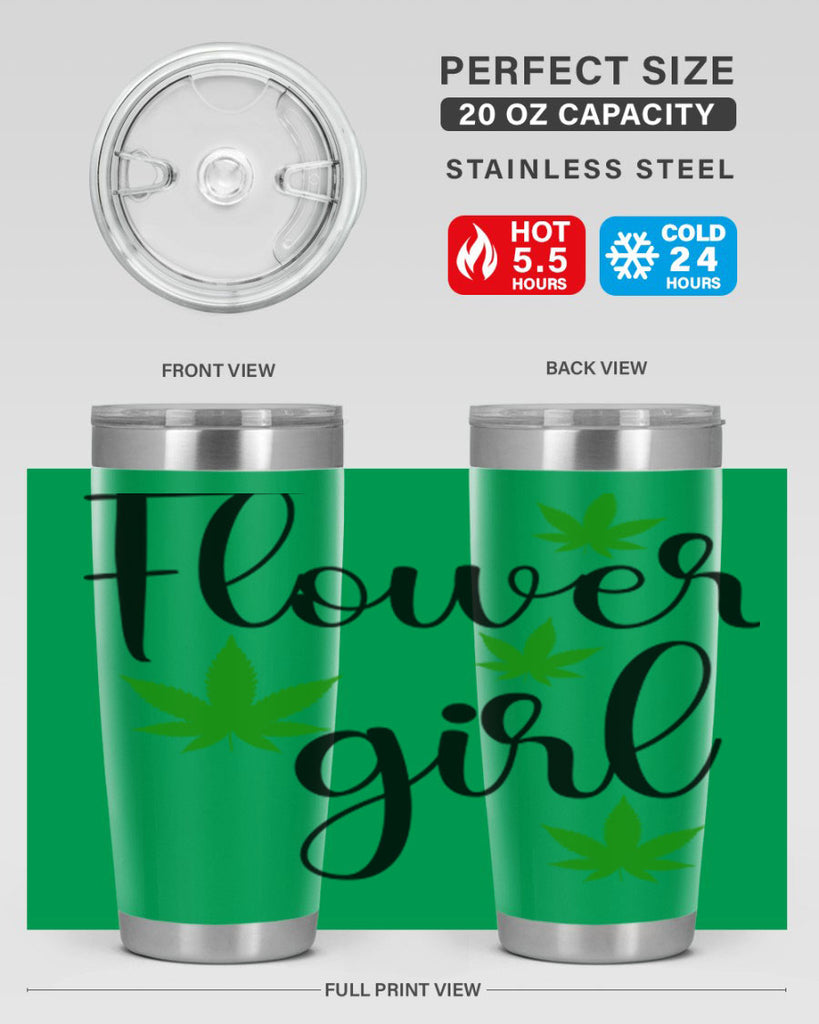 flower girl cannabis 84#- marijuana- Tumbler