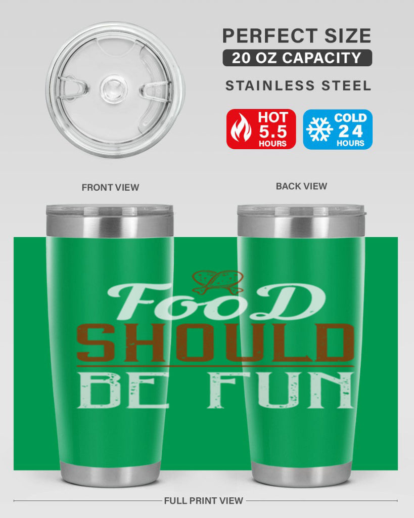 food should be fun 38#- cooking- Tumbler