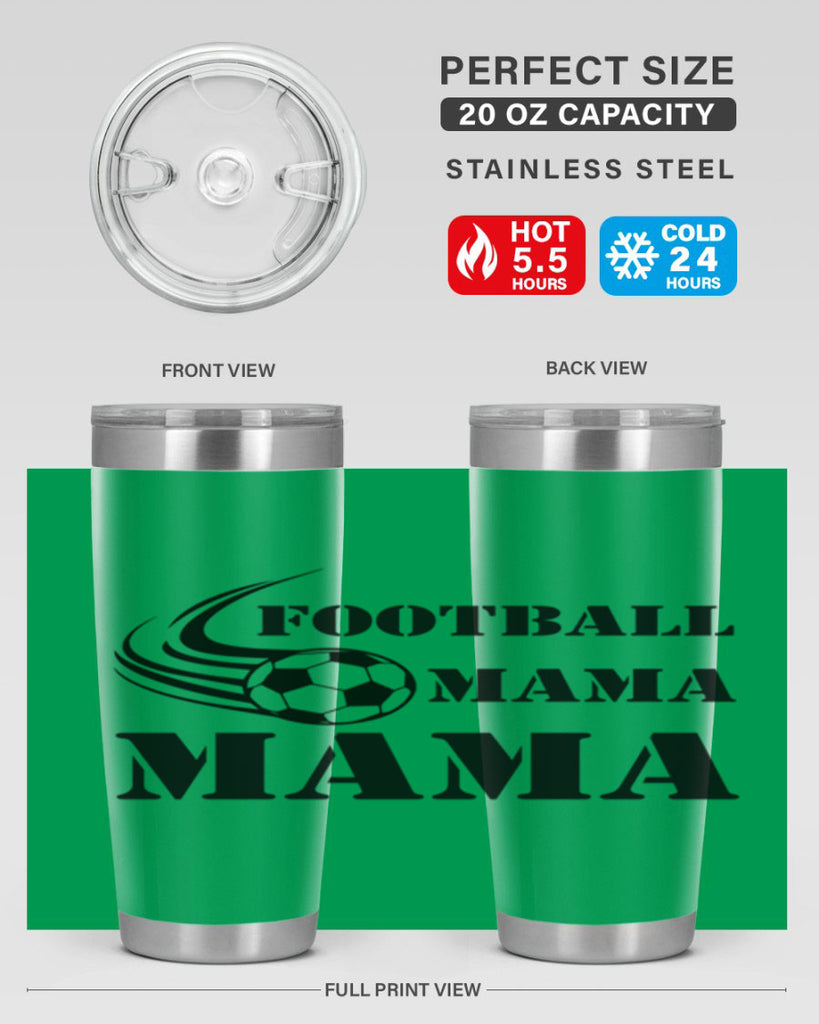 football mama 179#- mom- Tumbler