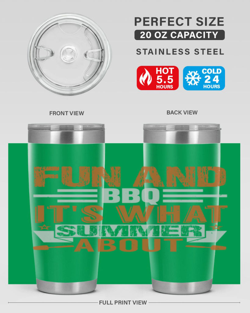 fun and bbq 44#- bbq- Tumbler