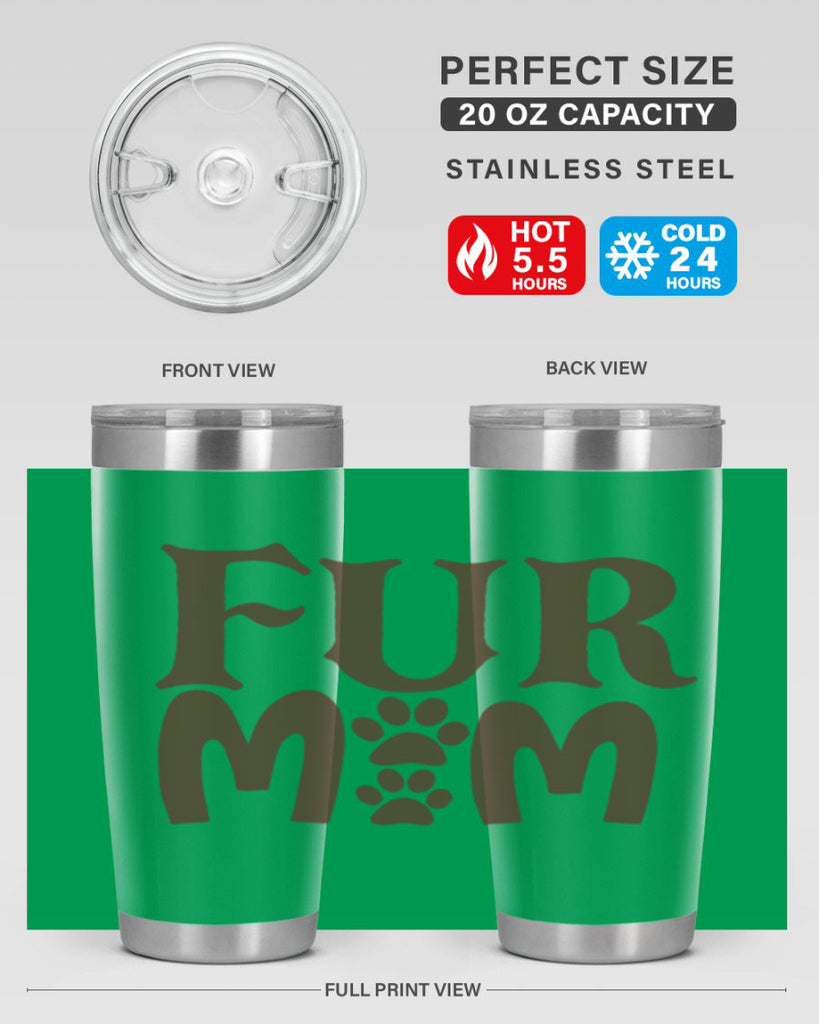 fur mom 266#- mom- Tumbler