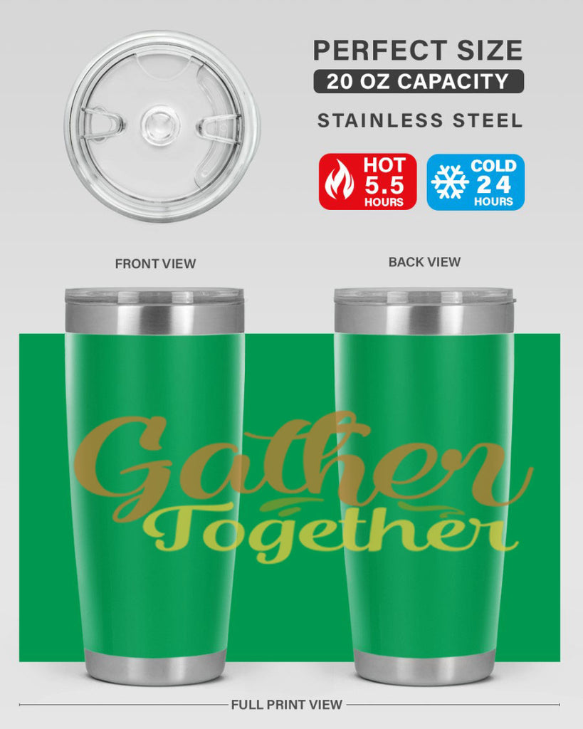 gather together 61#- thanksgiving- Tumbler