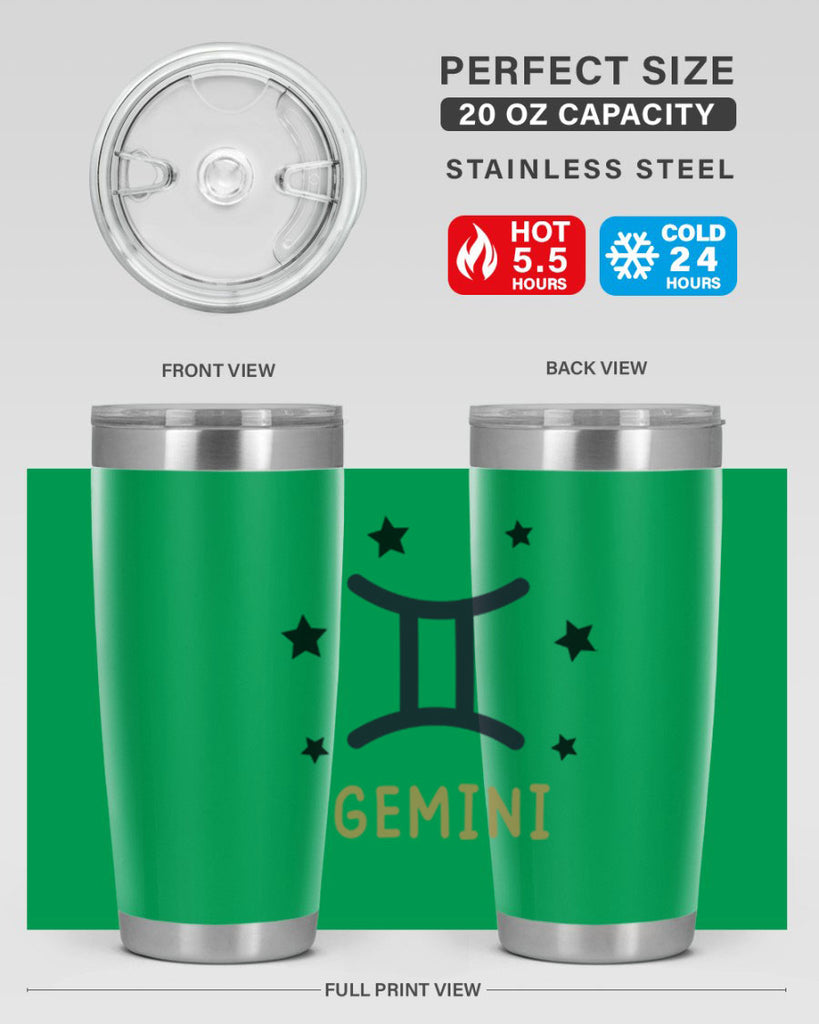 gemini 241#- zodiac- Tumbler