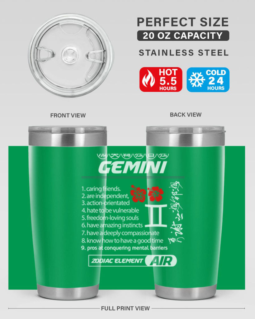 gemini 242#- zodiac- Tumbler