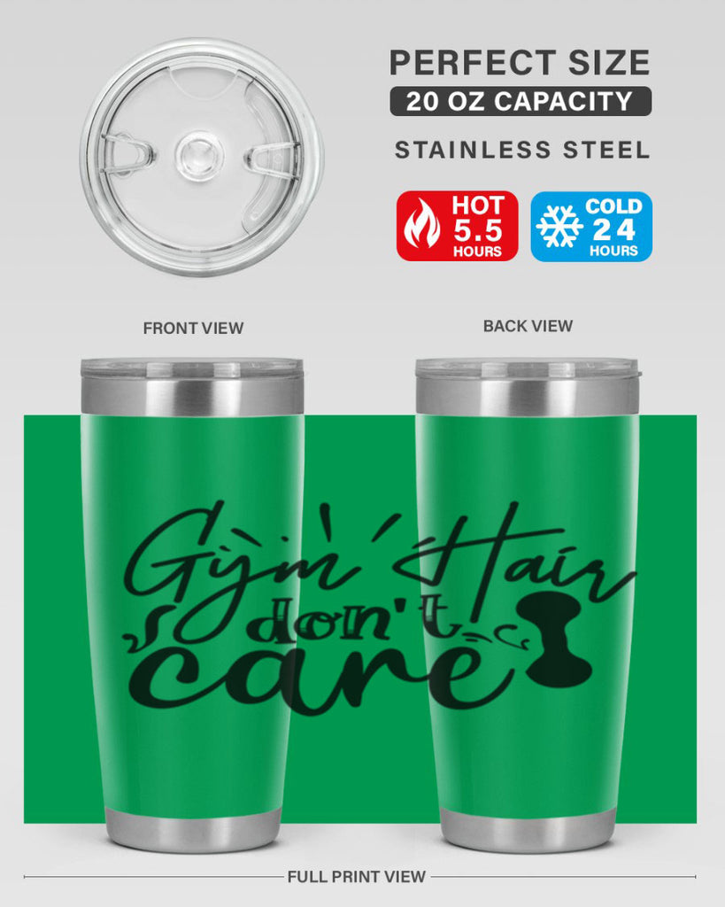 gym hair dont care 43#- gym- Tumbler