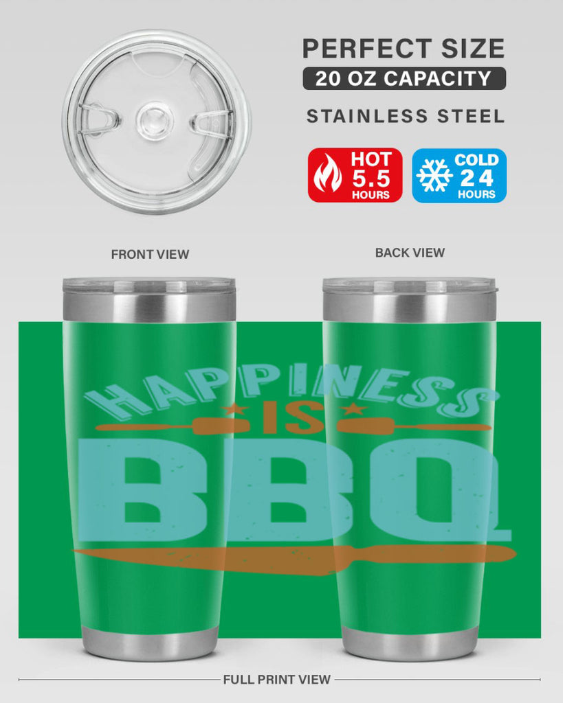 happiness is bbq 43#- bbq- Tumbler