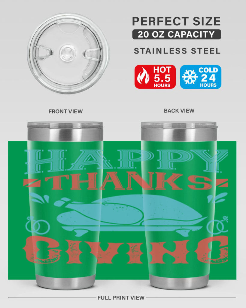 happy thanks giving 36#- thanksgiving- Tumbler