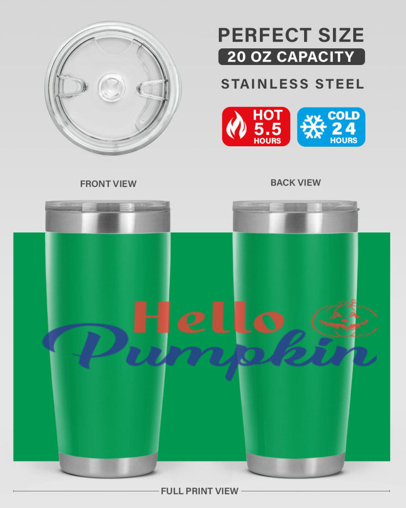 hello pumpkin 288#- fall- Tumbler