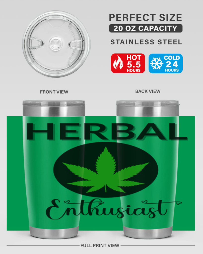 herbal enthusiast 109#- marijuana- Tumbler