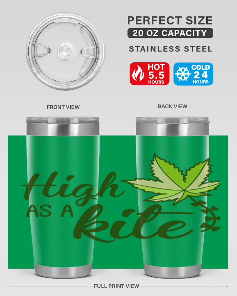 high as a kite 112#- marijuana- Tumbler