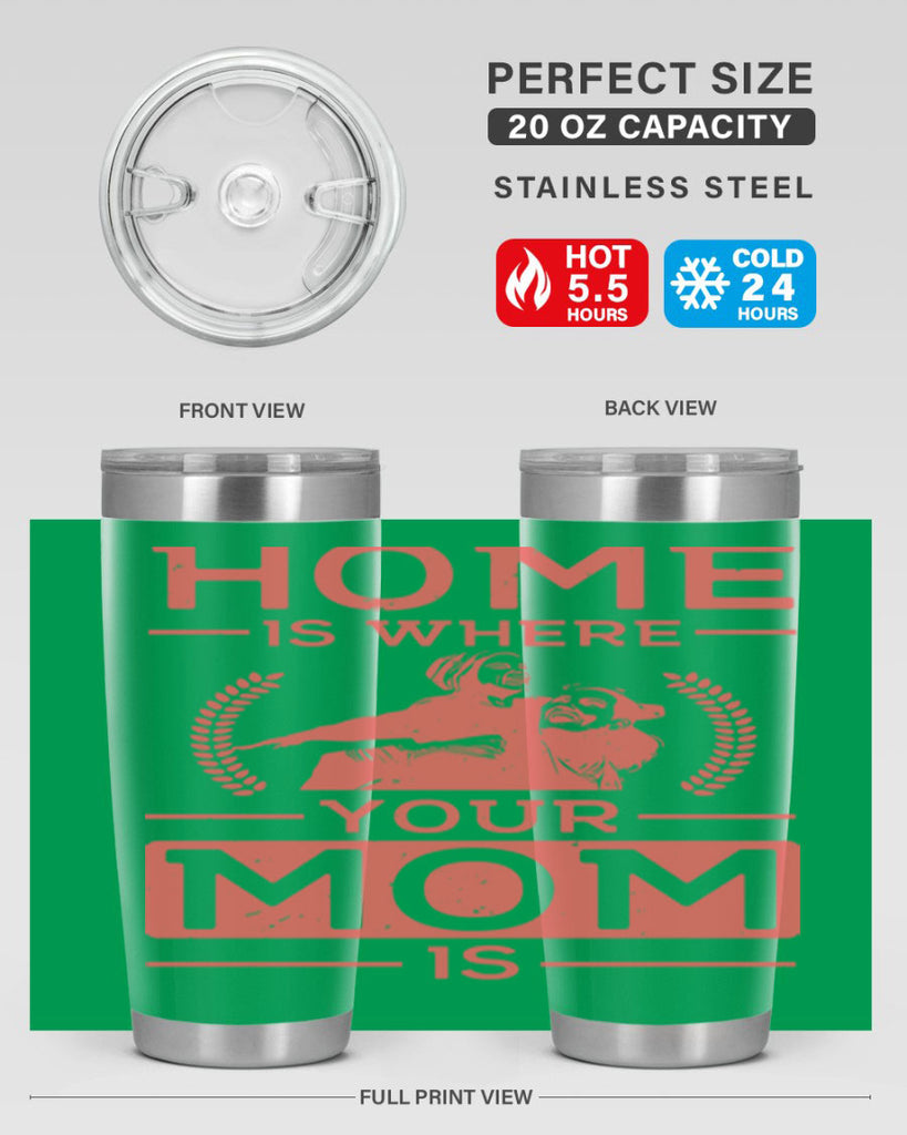 home is where your mom is 74#- mothers day- Tumbler