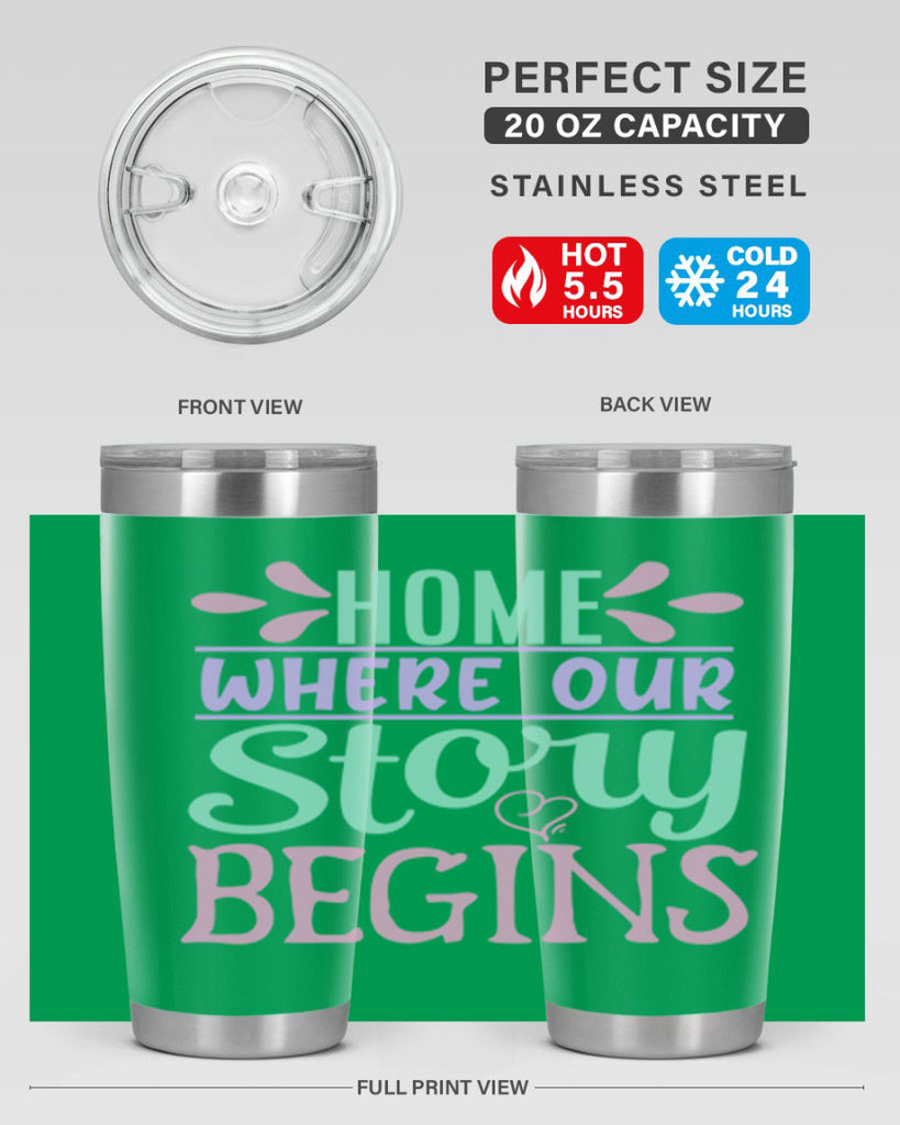 home where our story begins 23#- home- Tumbler