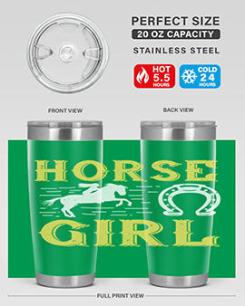 horse girl Style 51#- horse- Tumbler