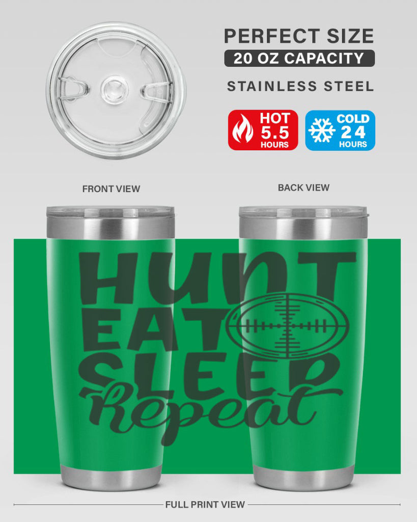 hunt eat sleep repeat 11#- hunting- Tumbler