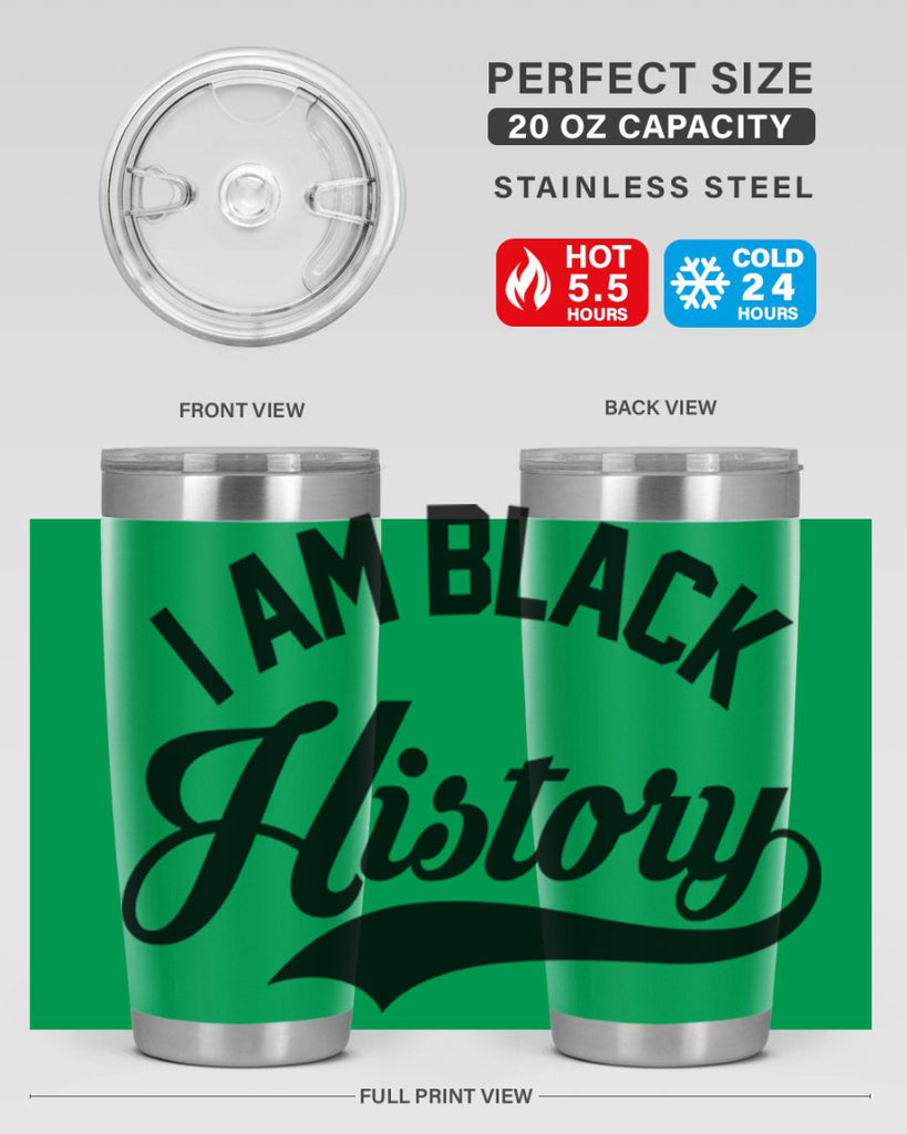 i am black  history 118#- black words phrases- Cotton Tank