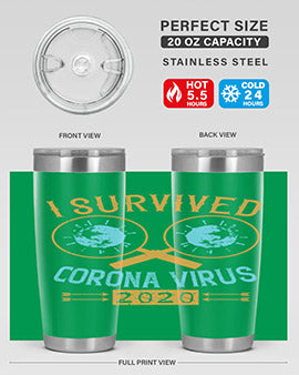 i survived corona virus Style 34#- corona virus- Cotton Tank