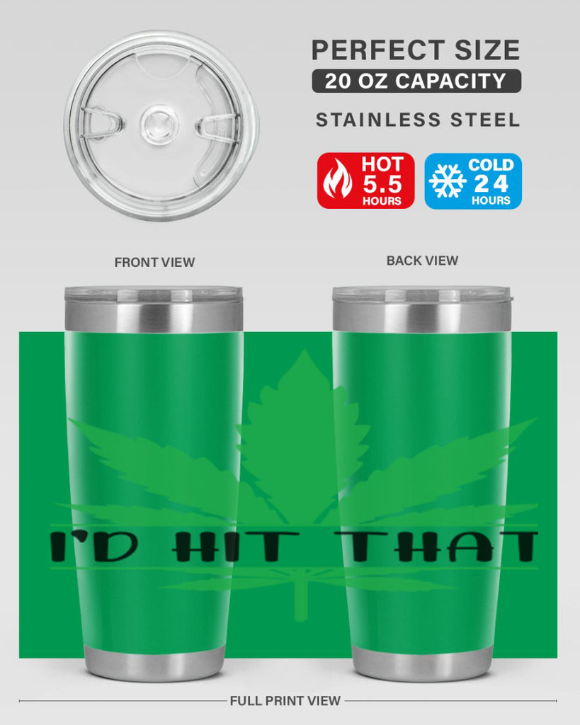 id hit that weed 143#- marijuana- Tumbler