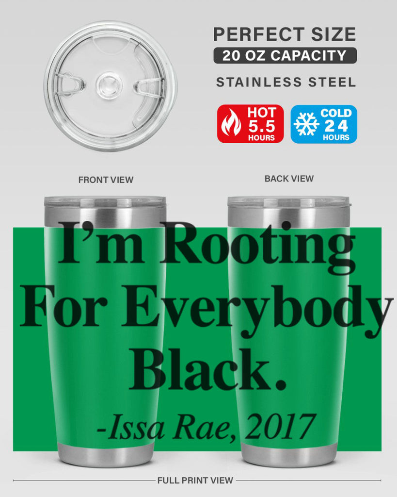 im  rooting for everybody black  109#- black words phrases- Cotton Tank