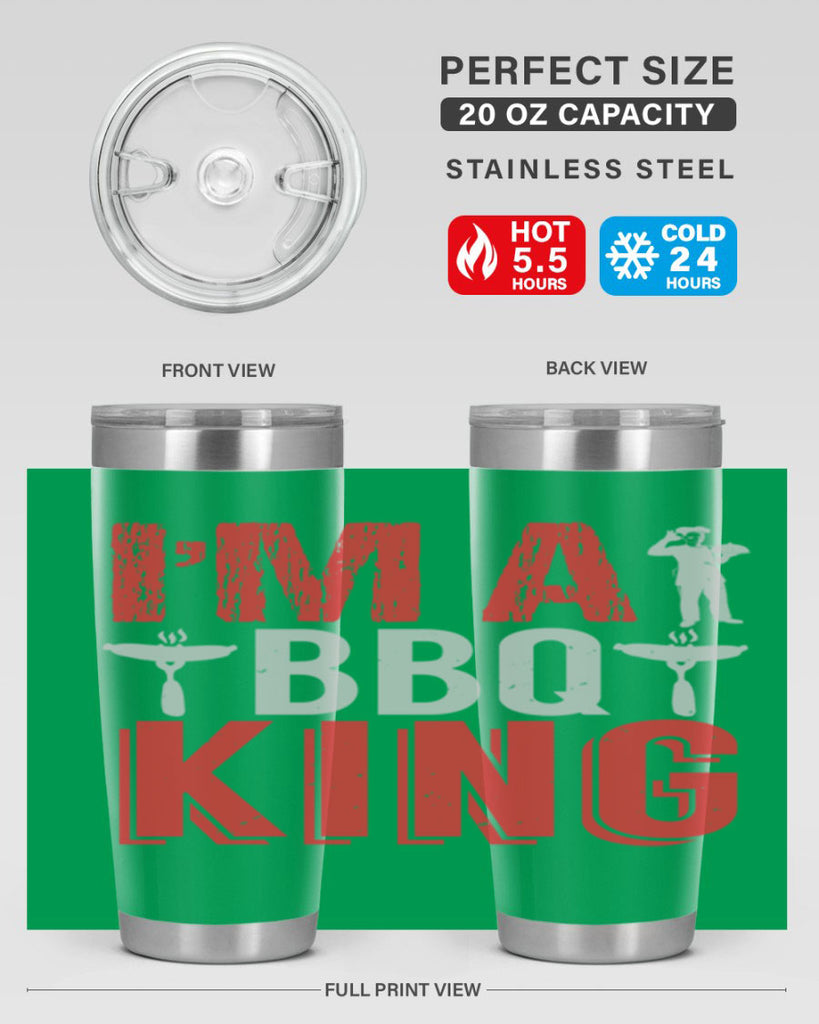 im a bbq king 34#- bbq- Tumbler