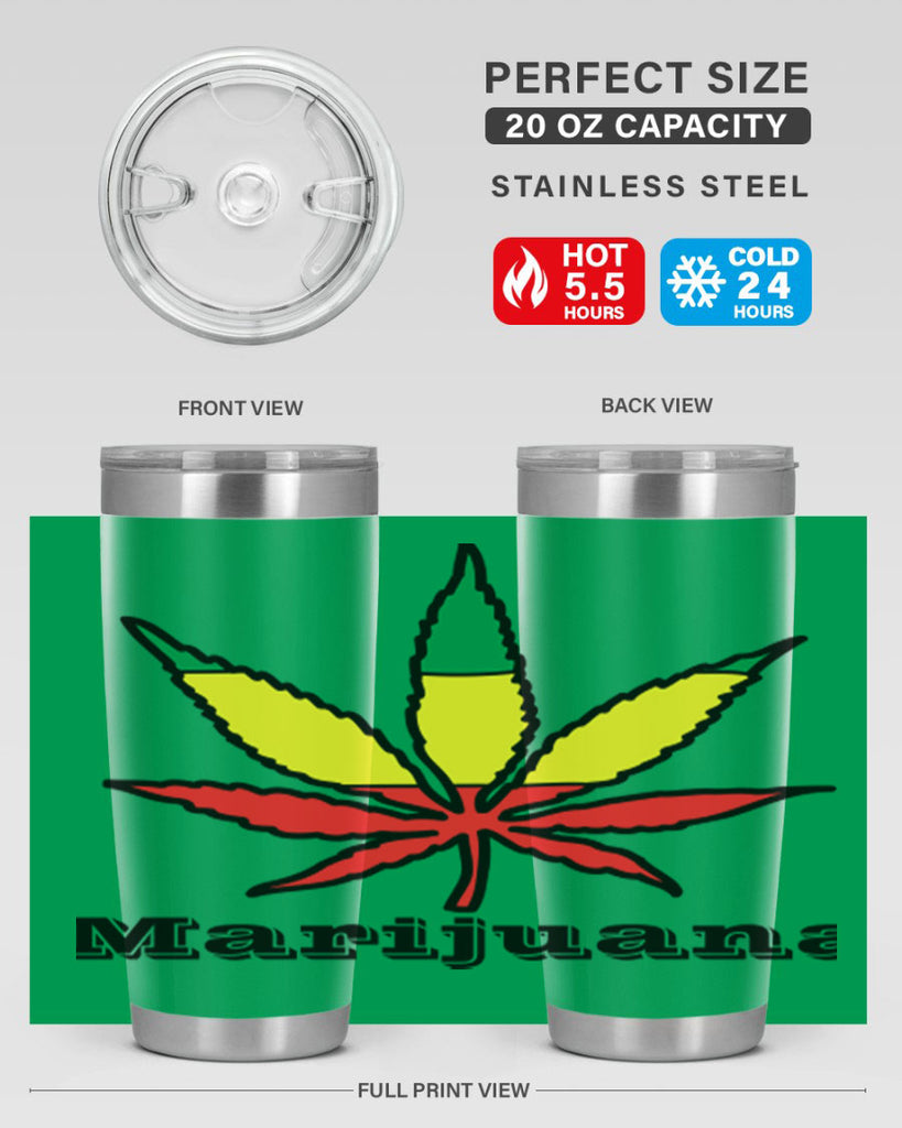 jamican cannabis 164#- marijuana- Tumbler