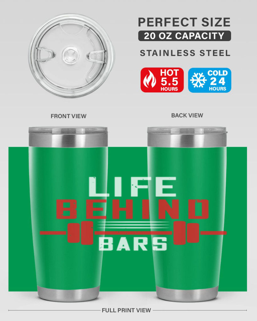 life behind bars 85#- gym- Tumbler