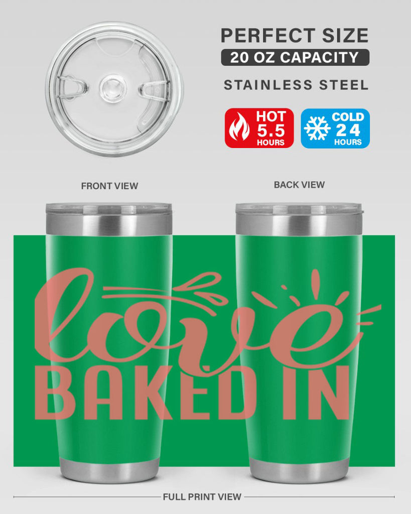 love baked in 13#- kitchen- Tumbler