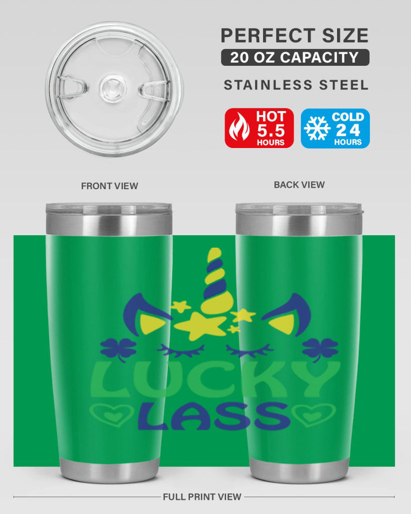 lucy lass 11#- mardi gras- Tumbler