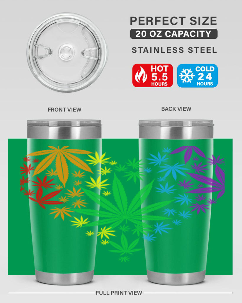 marijuana heart 200#- marijuana- Tumbler