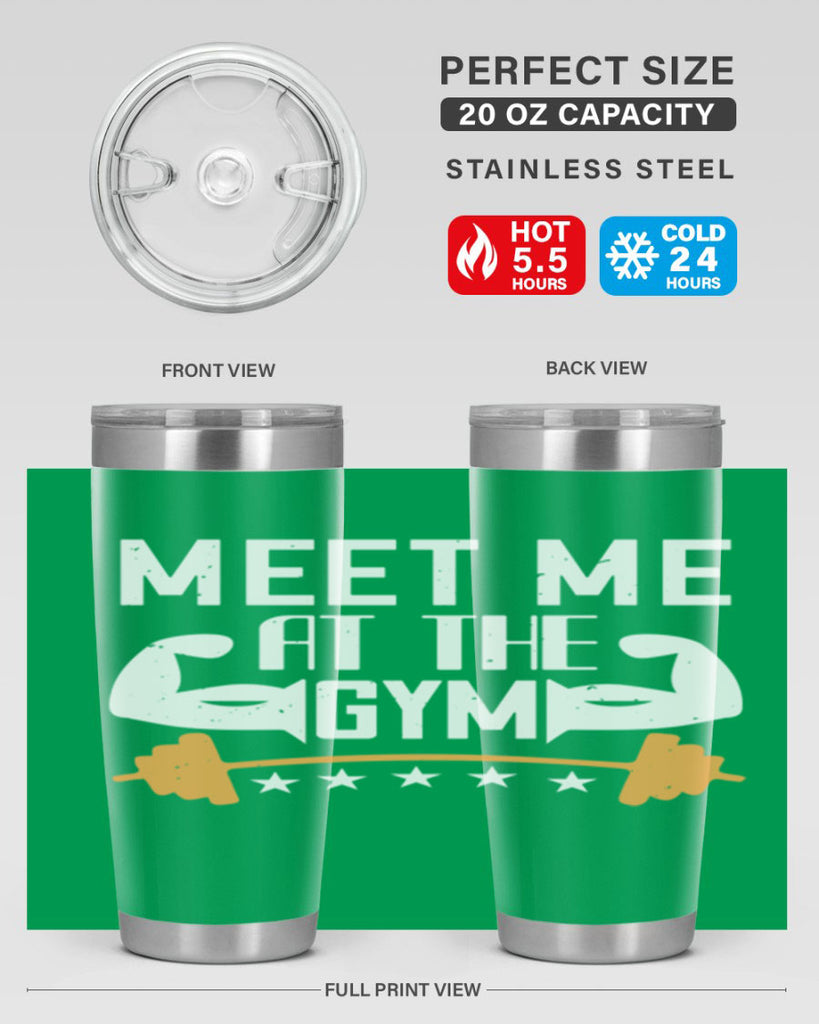 meet me at the gym 83#- gym- Tumbler