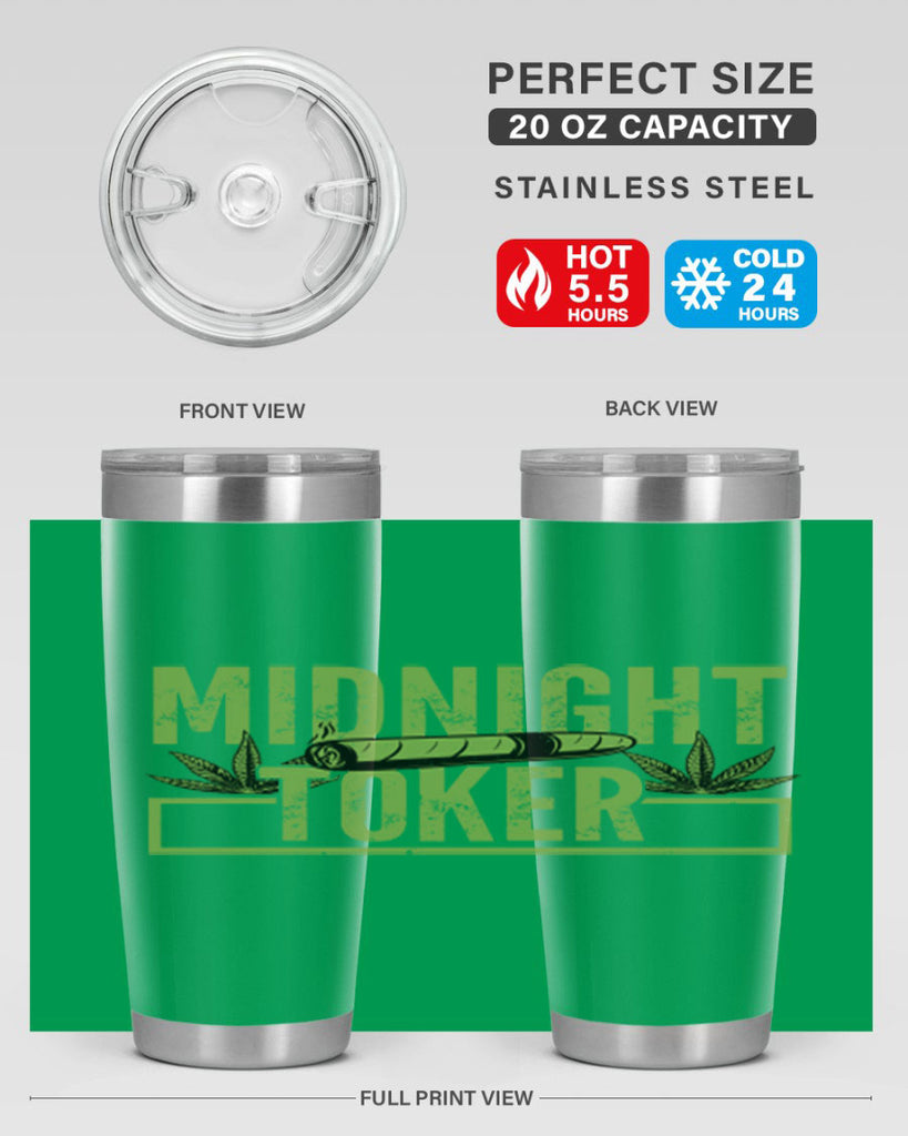 midnight toker 211#- marijuana- Tumbler