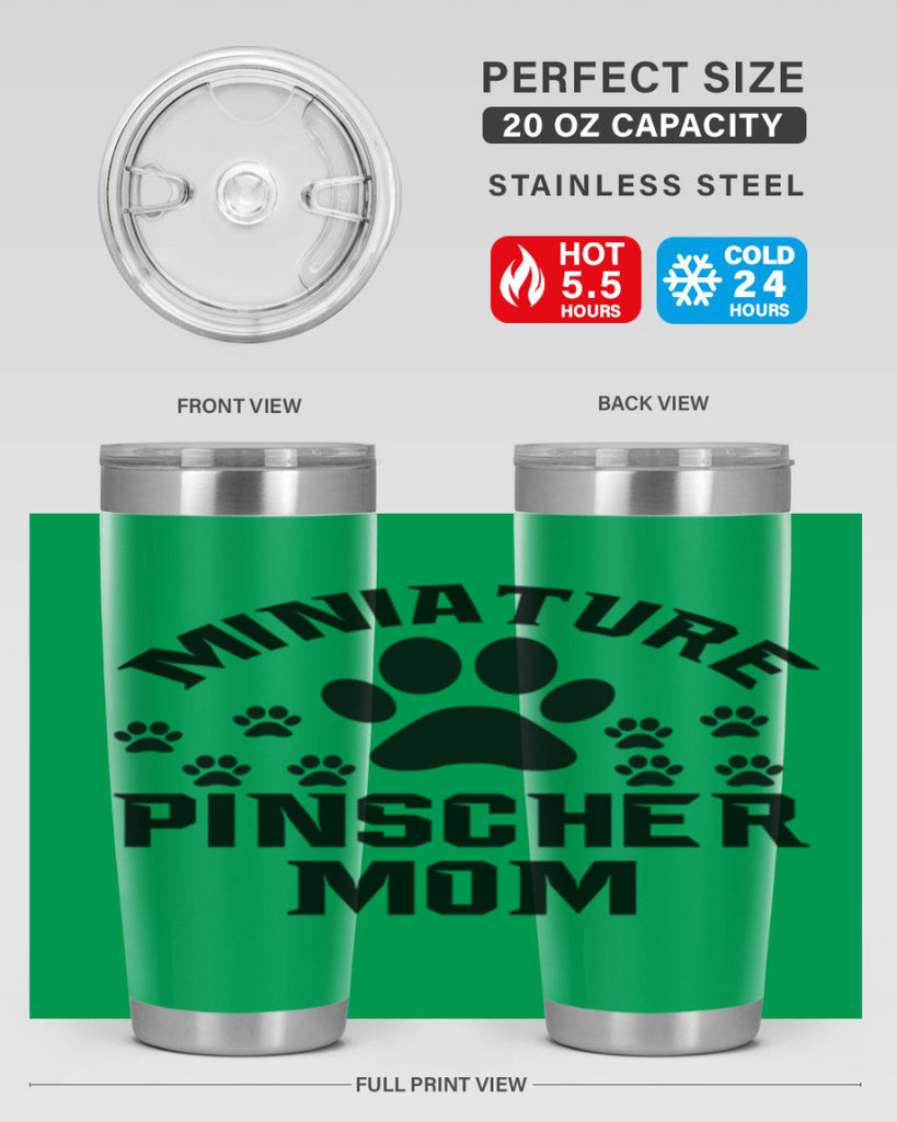 miniature pinscher mom 129#- mom- Tumbler