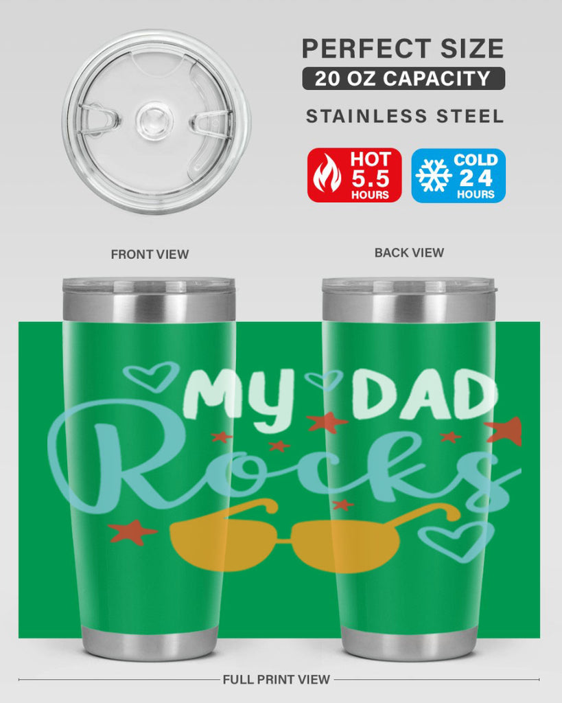my dad rocks 83#- fathers day- Tumbler