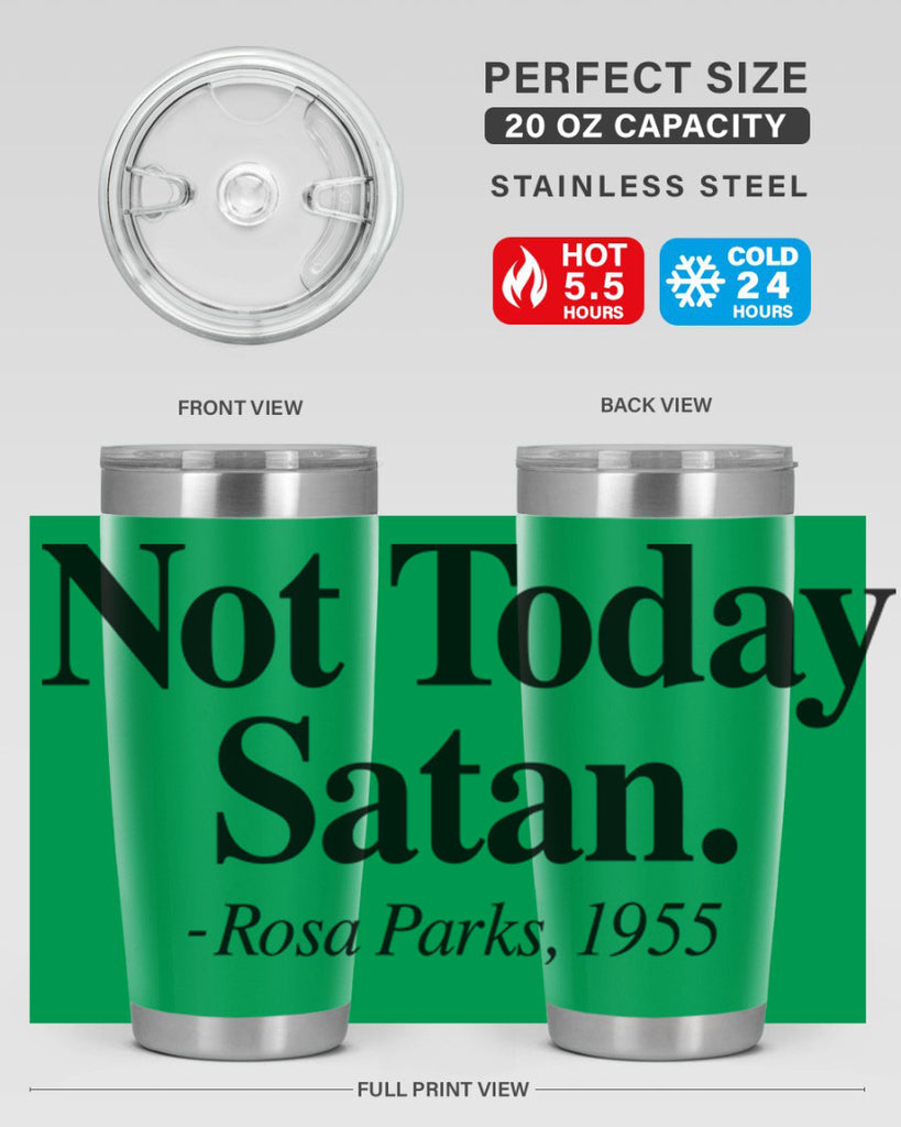 not today satan rosa parks 59#- black words phrases- Cotton Tank