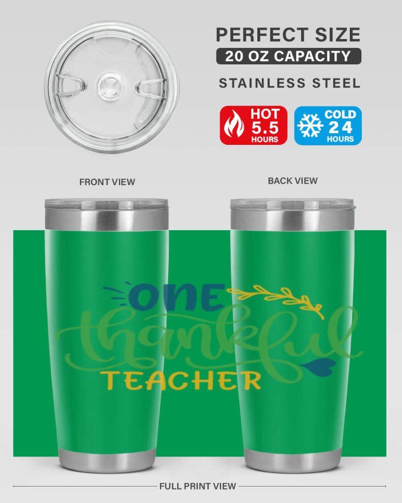 one thankful teacher Style 156#- teacher- tumbler