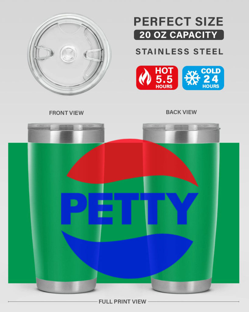 petty  pepsi 54#- black words phrases- Cotton Tank