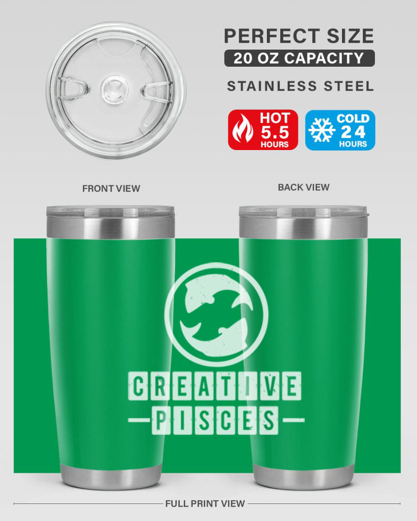 pisces 345#- zodiac- Tumbler