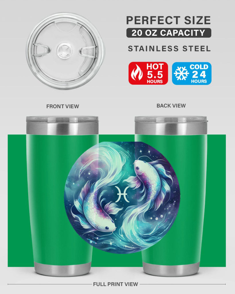 pisces 350#- zodiac- Tumbler