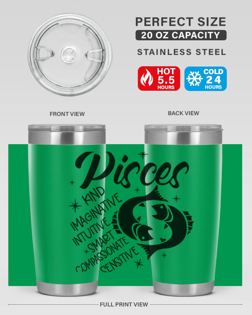 pisces 371#- zodiac- Tumbler