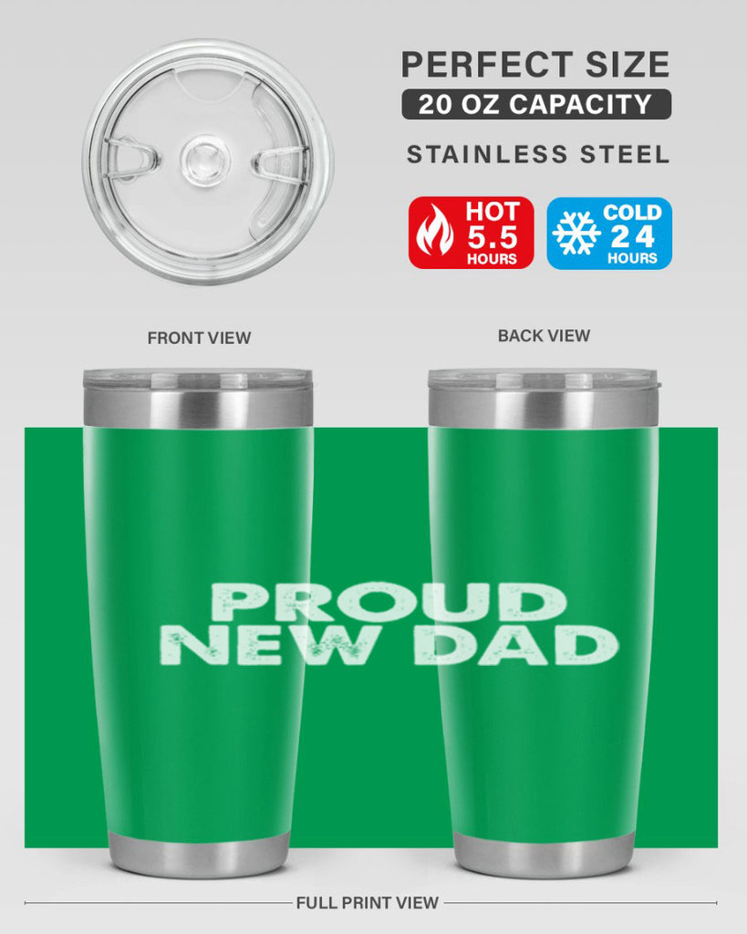 proud new dad 69#- dad- Tumbler