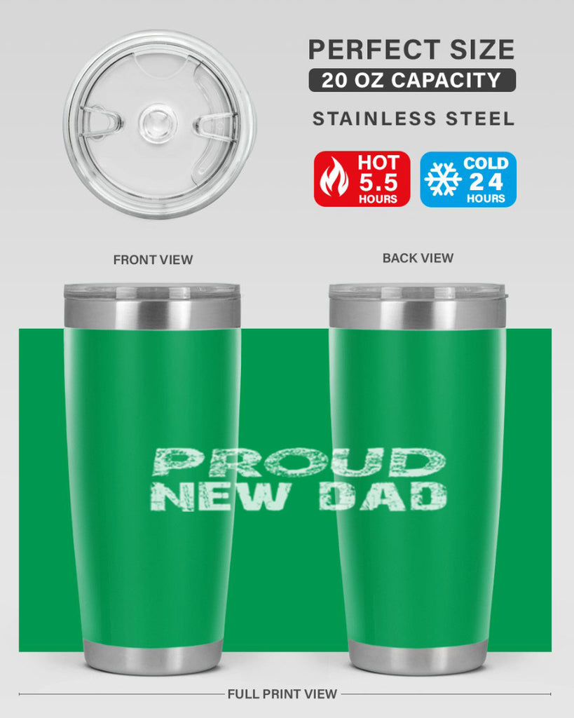 proud new dad 70#- dad- Tumbler