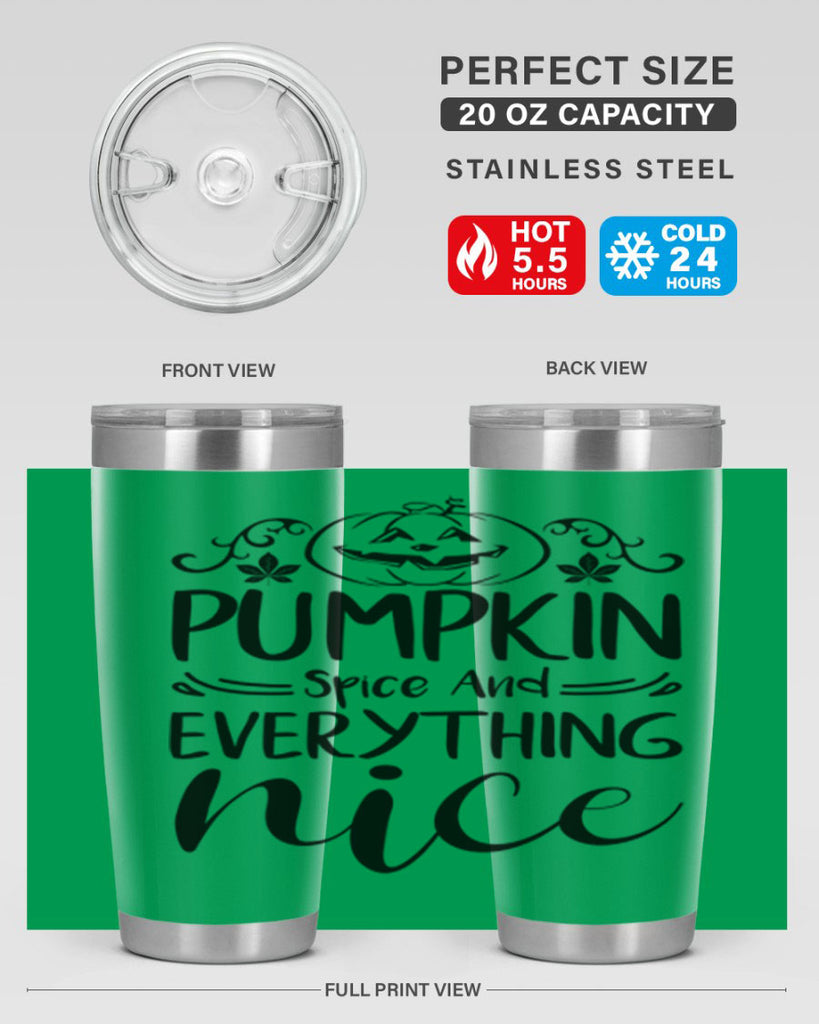 pumpkin spice and everything nice 542#- fall- Tumbler