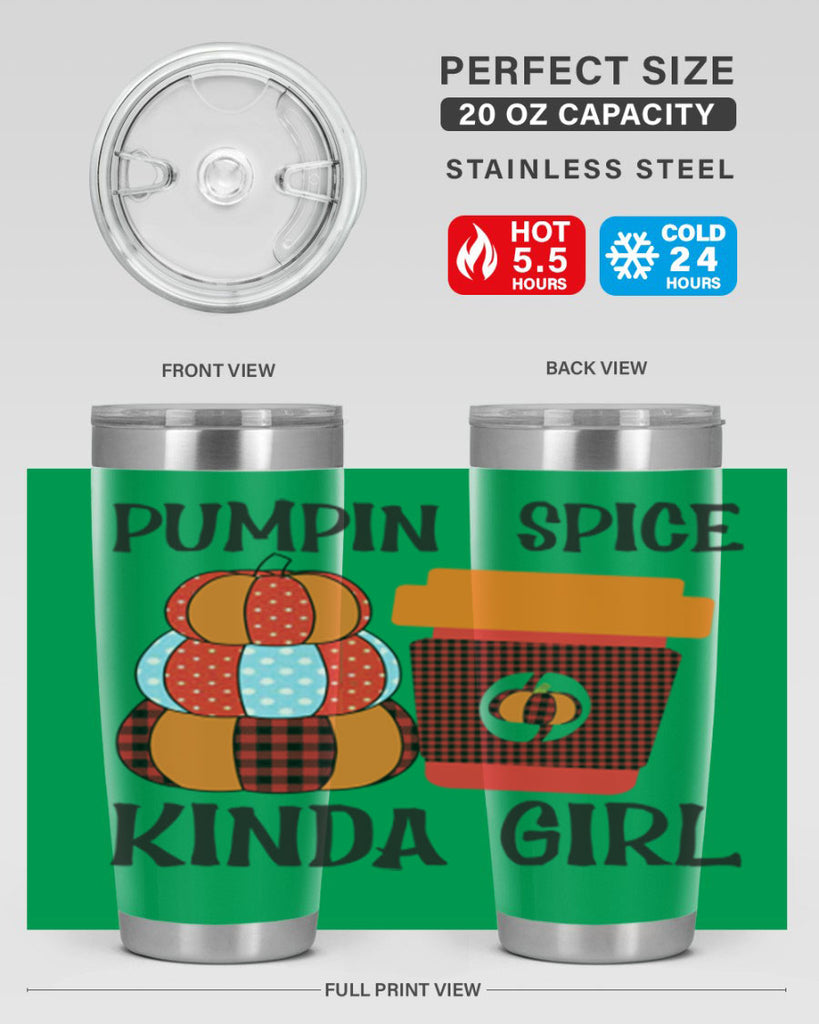 pumpkin spice kinda girl 551#- fall- Tumbler