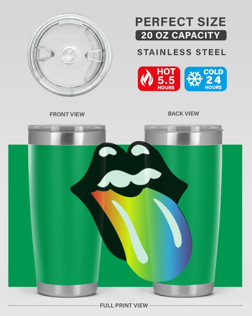 rainbow mouth and tongue 5#- lgbt- Tumbler