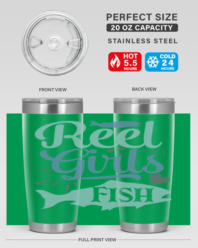 reel girls fish 198#- fishing- Tumbler