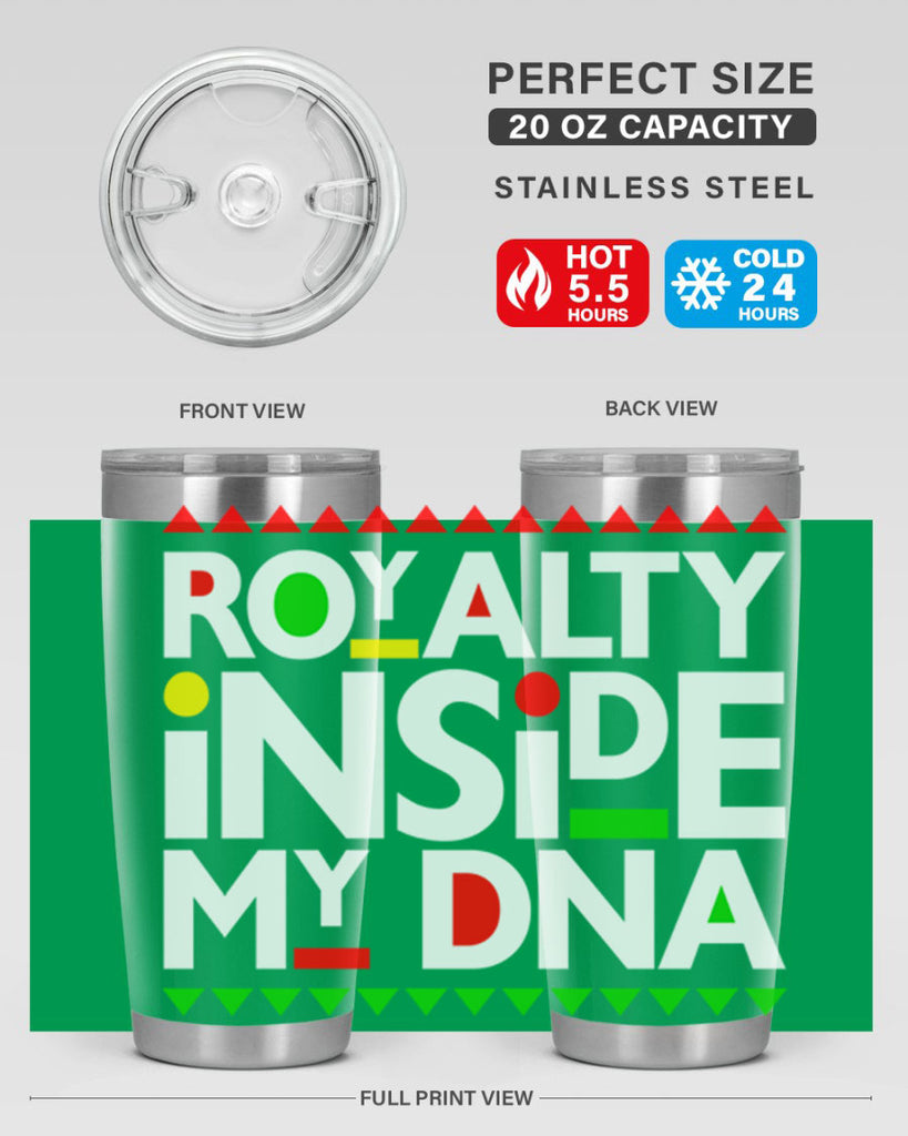 royalty inside my dna 42#- black words phrases- Cotton Tank