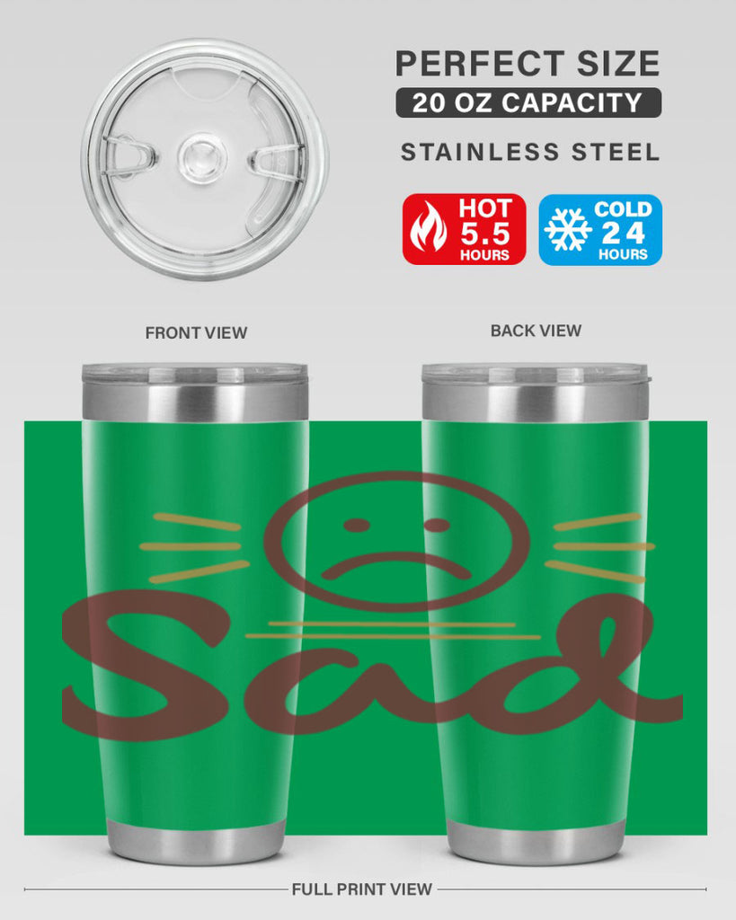 sad 5#- fathers day- Tumbler