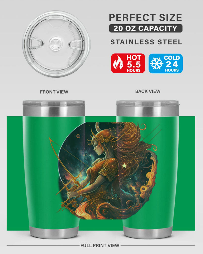 sagittarius 417#- zodiac- Tumbler